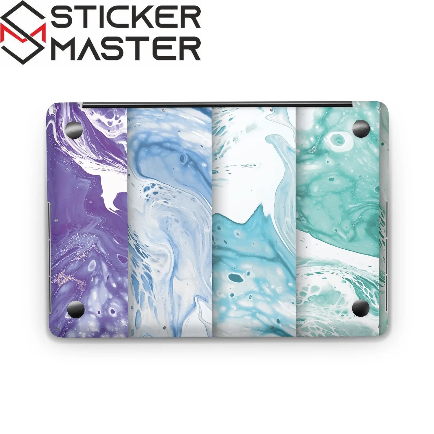 Sticker Master Colorful Marble 1 Evrensel Sticker Dizüstü Bilgisayar Vinil Sticker Decal 12" 13" 13.3" 14" 15" 15.4" 15.6 inç Dizüstü Bilgisayar Çıkartma Koruyucu Macbook Asus Acer Hp Lenovo Huawei Dell İçin - Sticker Master