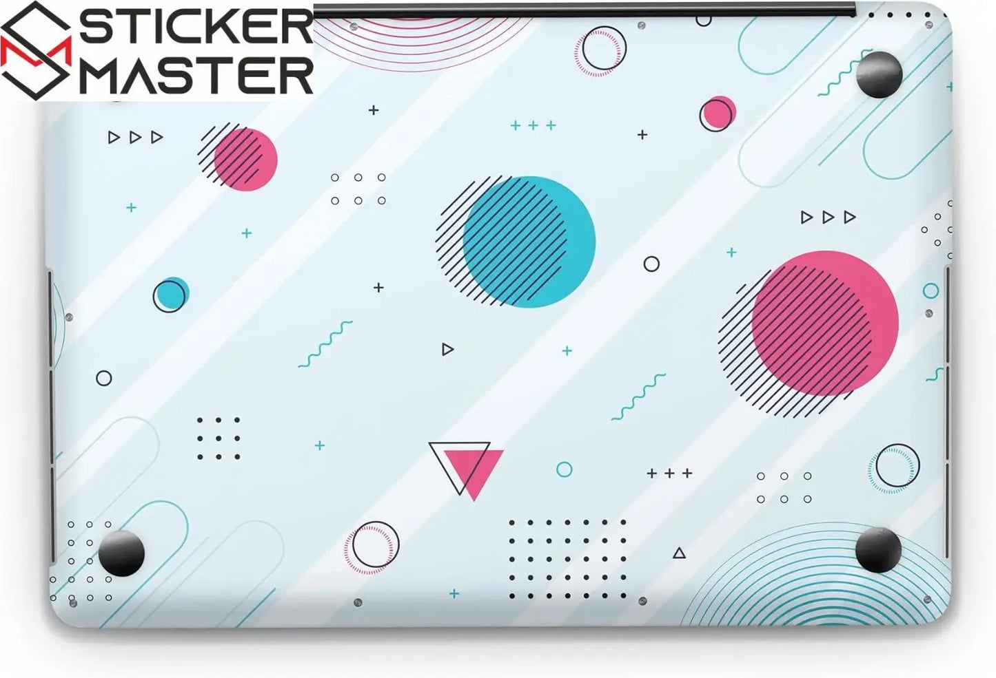 Sticker Master Geometric Shapes Evrensel Sticker Dizüstü Bilgisayar Vinil Sticker Decal 12" 13" 13.3" 14" 15" 15.4" 15.6 inç Dizüstü Bilgisayar Çıkartma Koruyucu Macbook Asus Acer Hp Lenovo Huawei Dell İçin - Sticker Master
