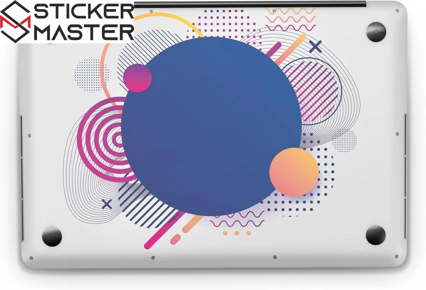 Sticker Master Flat Abstract Evrensel Sticker Dizüstü Bilgisayar Vinil Sticker Decal 12" 13" 13.3" 14" 15" 15.4" 15.6 inç Dizüstü Bilgisayar Çıkartma Koruyucu Macbook Asus Acer Hp Lenovo Huawei Dell İçin - Sticker Master