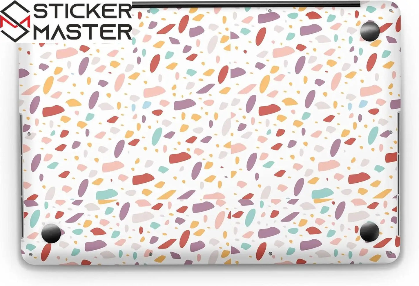 Sticker Master Colorful Flat Terrazzo Evrensel Sticker Dizüstü Bilgisayar Vinil Sticker Decal 12" 13" 13.3" 14" 15" 15.4" 15.6 inç Dizüstü Bilgisayar Çıkartma Koruyucu Macbook Asus Acer Hp Lenovo Huawei Dell İçin - Sticker Master