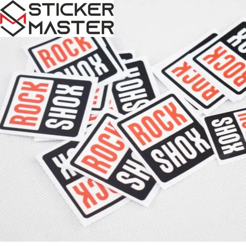 Rock Shox Sticker Bisiklet Amortisör Logo Etiketi | Sticker Master - Sticker Master