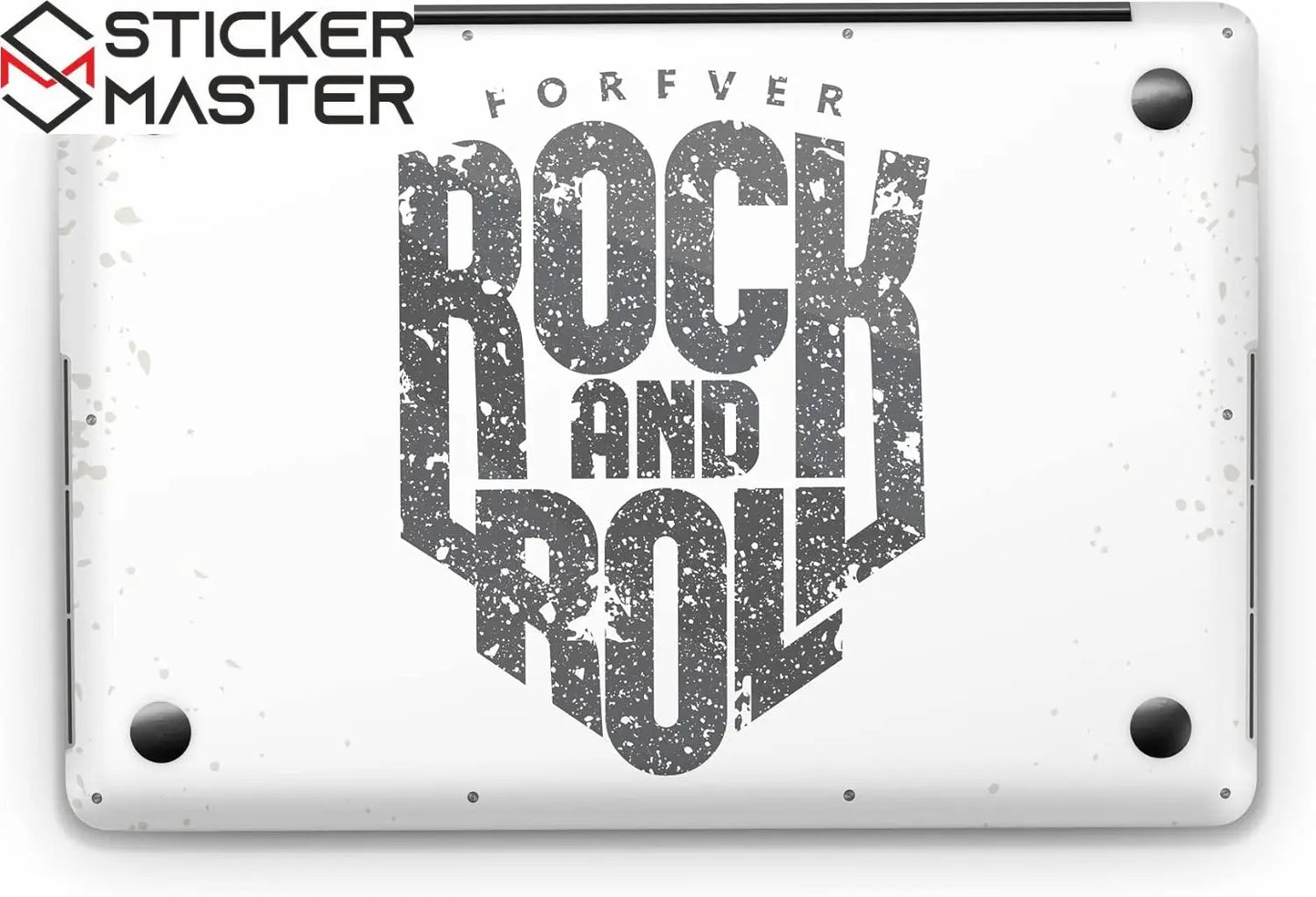 Sticker Master Music Retro Forever Rock And Roll Evrensel Sticker Dizüstü Bilgisayar Vinil Sticker Decal 12" 13" 13.3" 14" 15" 15.4" 15.6 inç Dizüstü Bilgisayar Çıkartma Koruyucu Macbook Asus Acer Hp Lenovo Huawei Dell İçin - Sticker Master