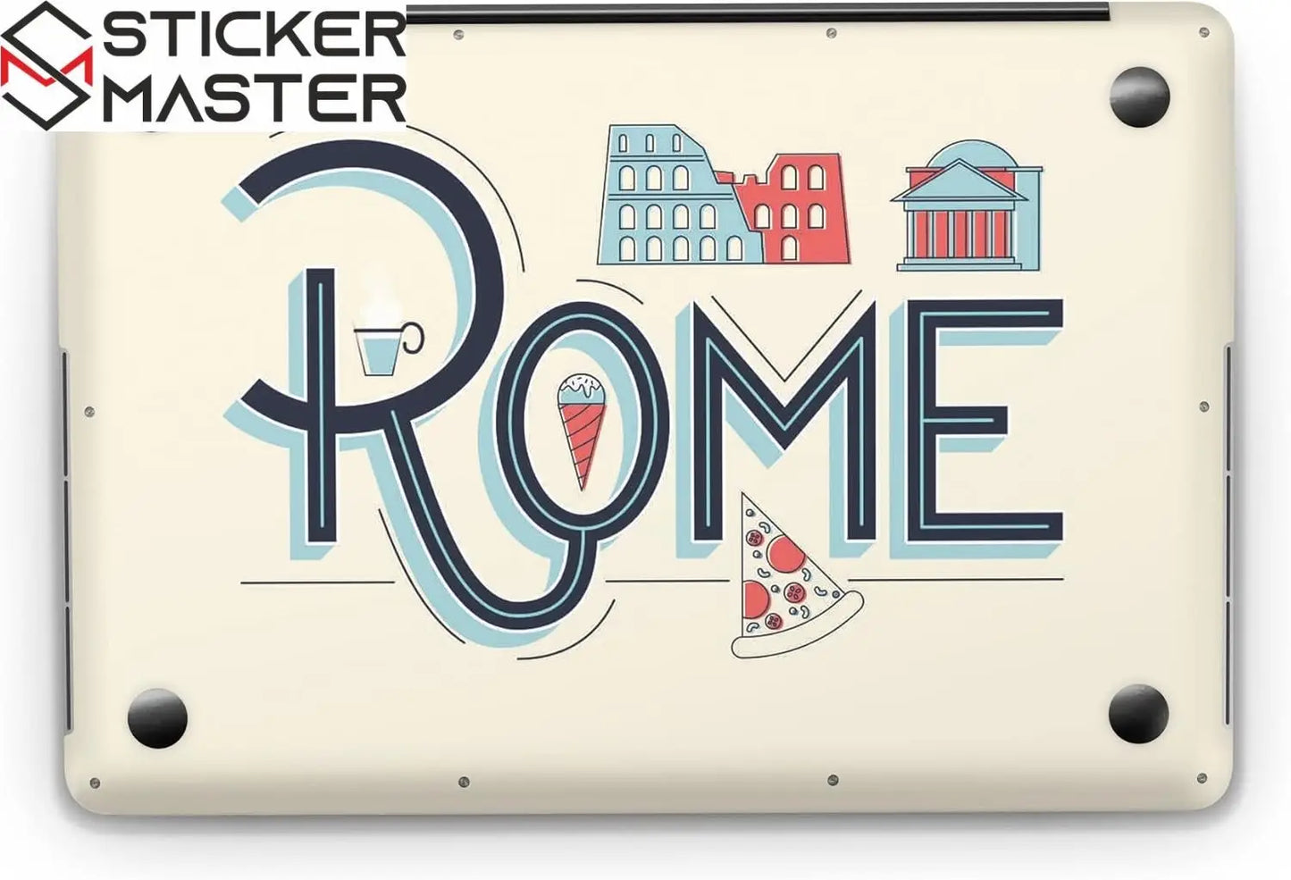 Sticker Master Rome Evrensel Sticker Dizüstü Bilgisayar Vinil Sticker Decal 12" 13" 13.3" 14" 15" 15.4" 15.6 inç Dizüstü Bilgisayar Çıkartma Koruyucu Macbook Asus Acer Hp Lenovo Huawei Dell İçin - Sticker Master