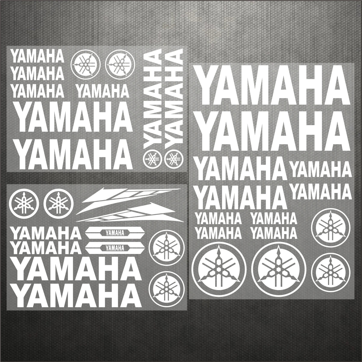 Sticker Master Yamaha Motosiklet ve Kask için Komple Vinil Sticker Seti