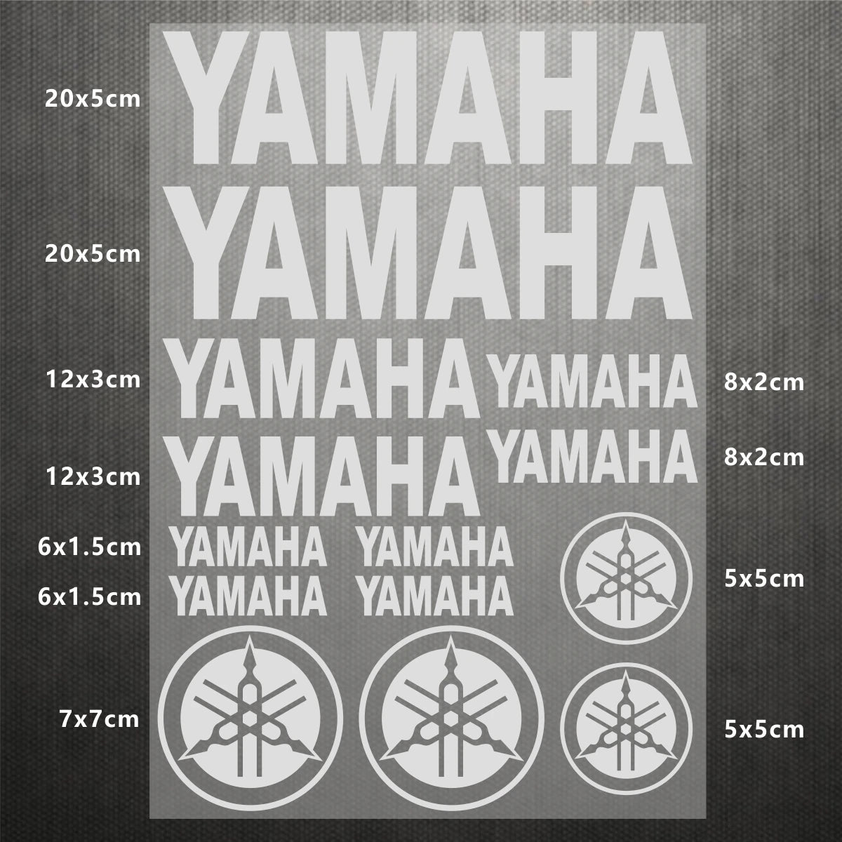 Sticker Master Yamaha Motosiklet ve Kask için Komple Vinil Sticker Seti