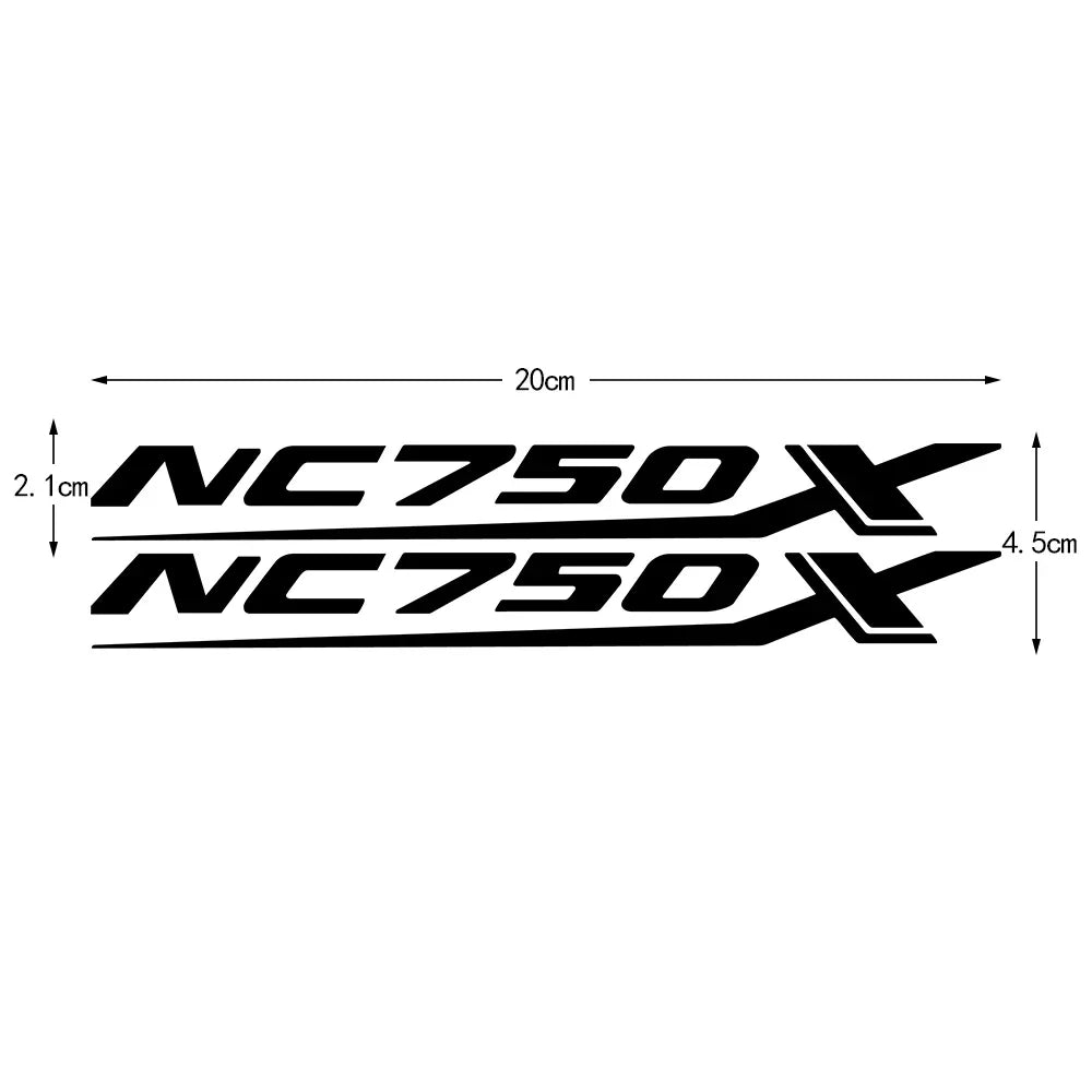 Sticker Master Honda NC750X Sticker Seti – Su Geçirmez Motosiklet Etiketi (2014-2022 Uyumlu)