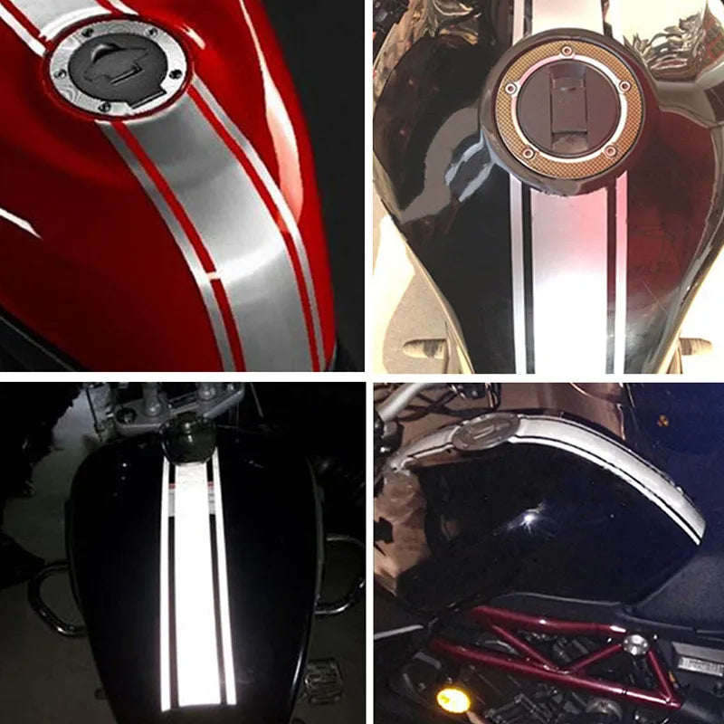 Sticker Master 50 Cm Motosiklet Yakıt Deposu Tank Motor Sticker Etiket Yapıştırma