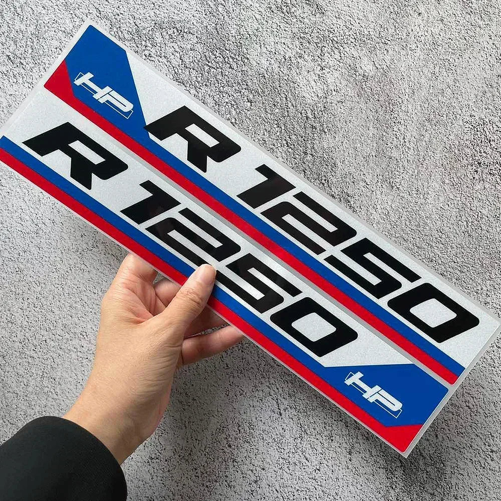 Sticker Master BMW R1250R GS RT ADV Motosiklet Sticker Seti – Kutu, Cam, Gövde ve Kask Uyumlu