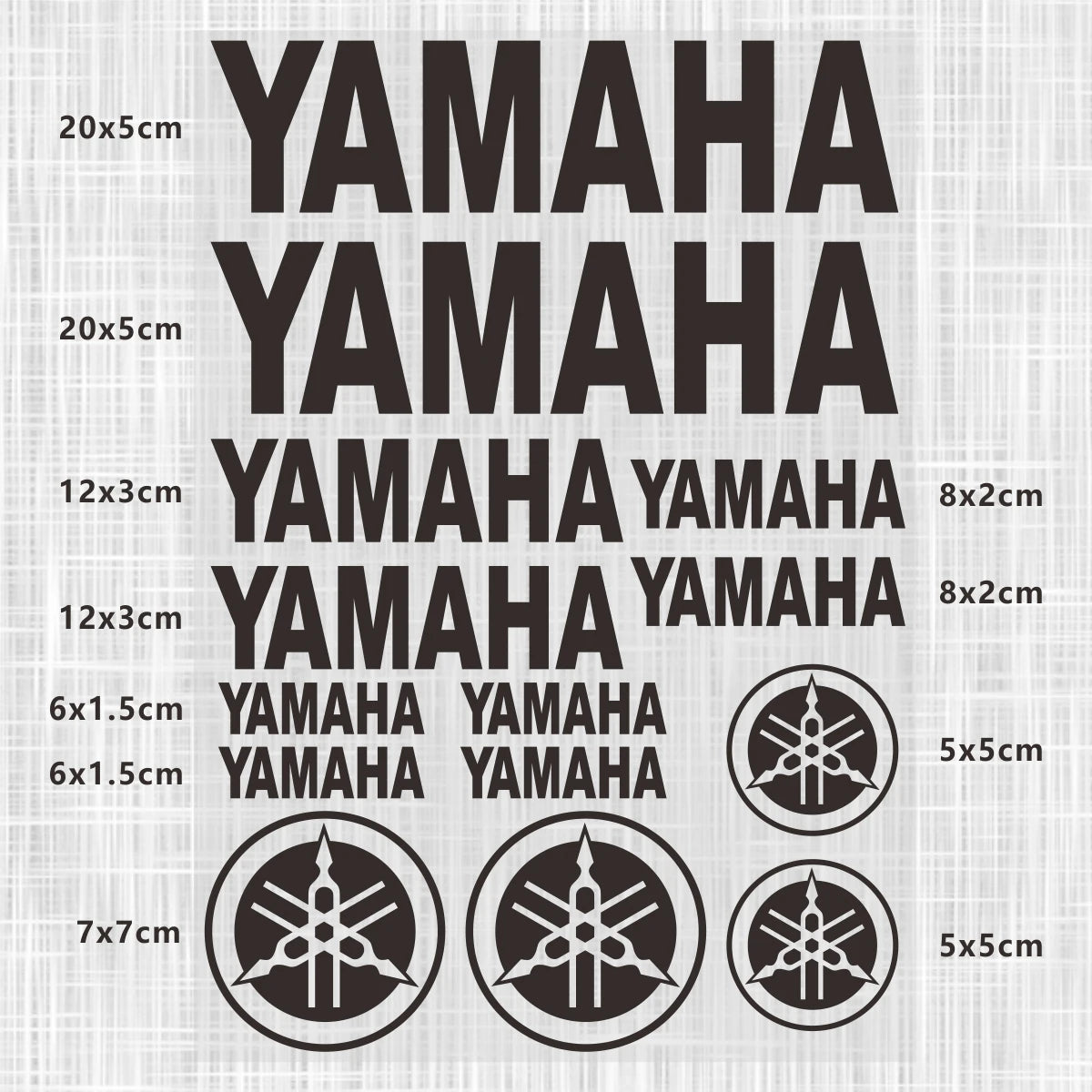 Sticker Master Yamaha Motosiklet ve Kask için Komple Vinil Sticker Seti