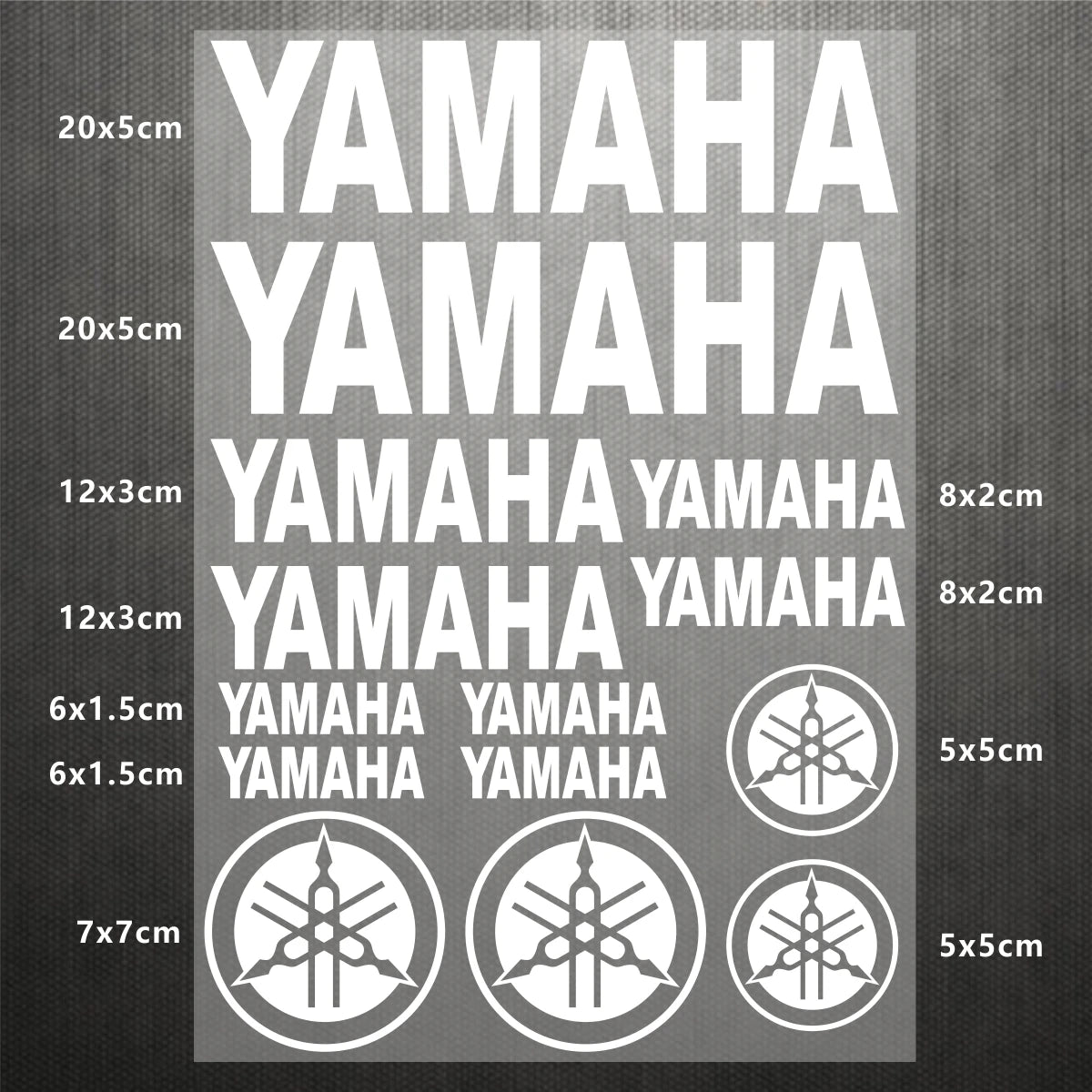 Sticker Master Yamaha Motosiklet ve Kask için Komple Vinil Sticker Seti