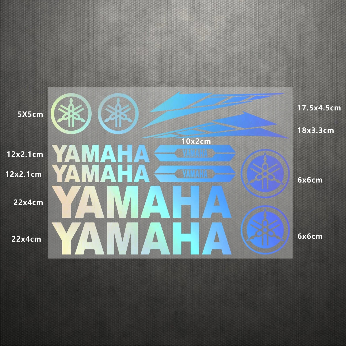 Sticker Master Yamaha Motosiklet ve Kask için Komple Vinil Sticker Seti