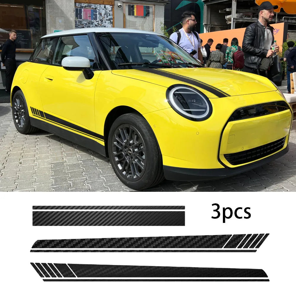 Sticker Master Araba Vinil Uzun Şerit Kaput & Kapı Sticker Seti Etiket Çıkartma