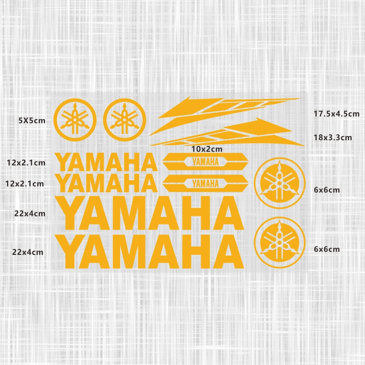 Sticker Master Yamaha Motosiklet ve Kask için Komple Vinil Sticker Seti