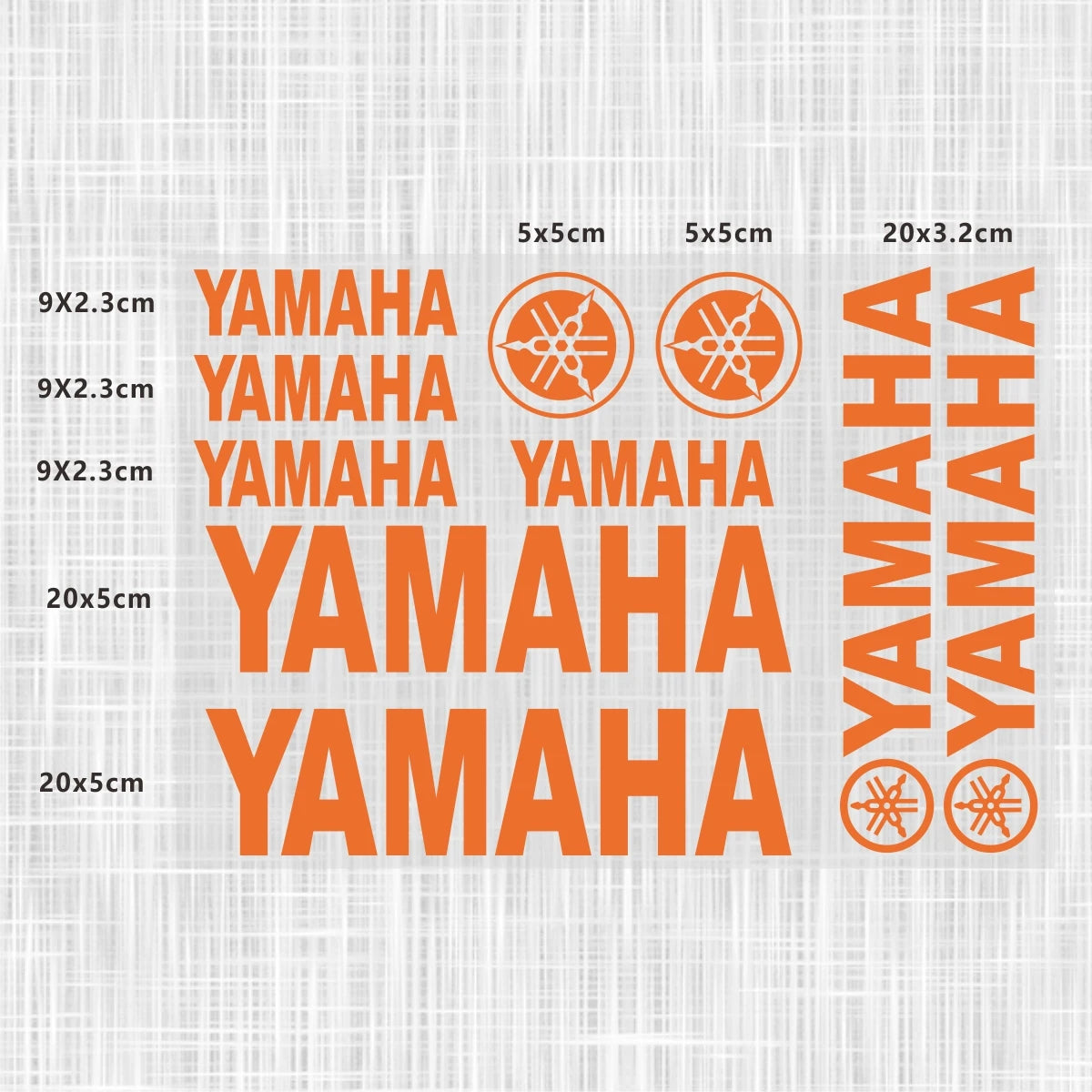 Sticker Master Yamaha Motosiklet ve Kask için Komple Vinil Sticker Seti