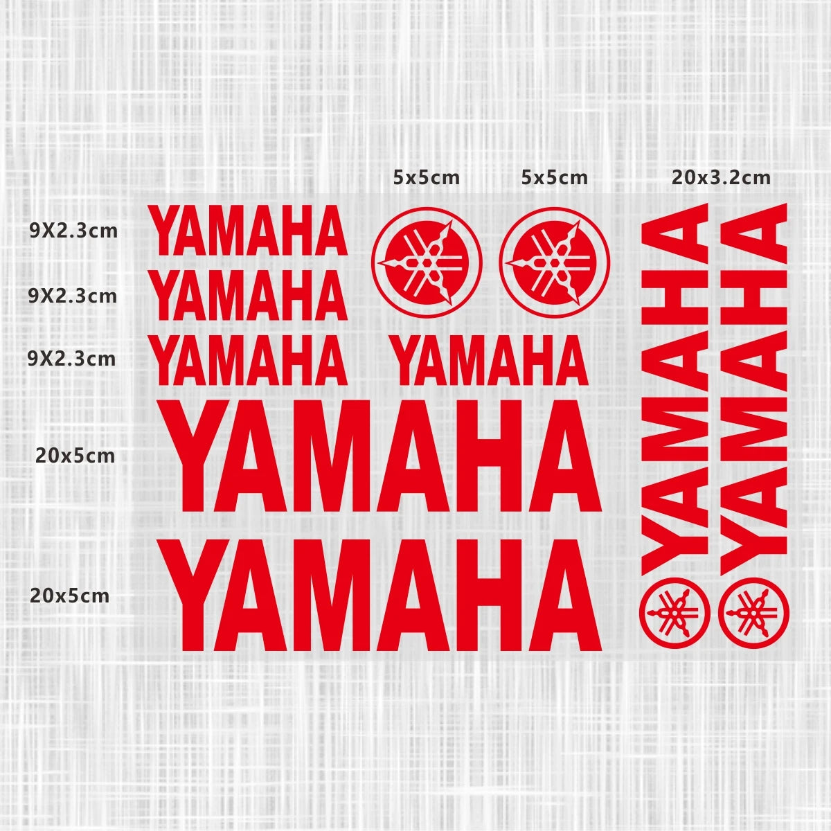 Sticker Master Yamaha Motosiklet ve Kask için Komple Vinil Sticker Seti