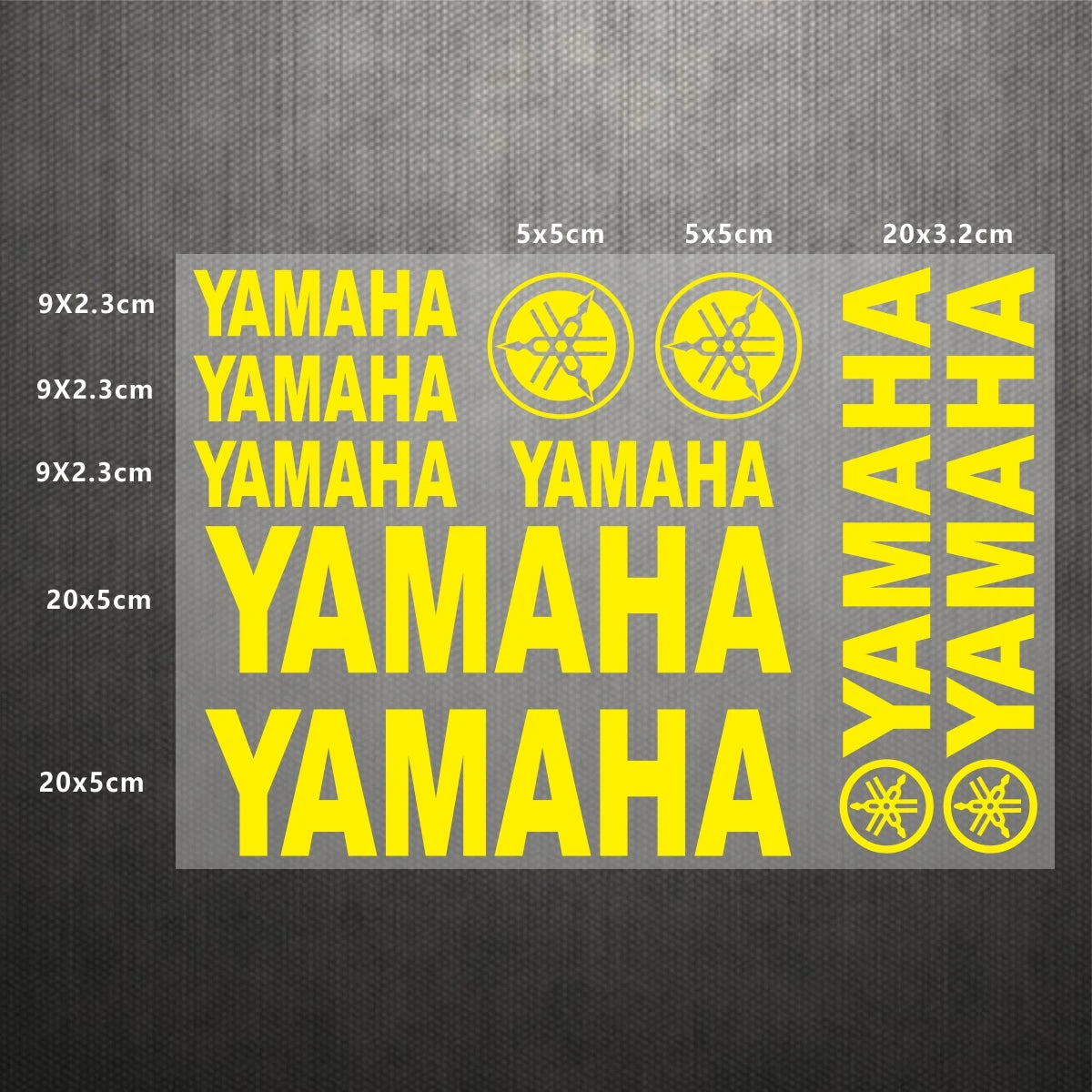 Sticker Master Yamaha Motosiklet ve Kask için Komple Vinil Sticker Seti