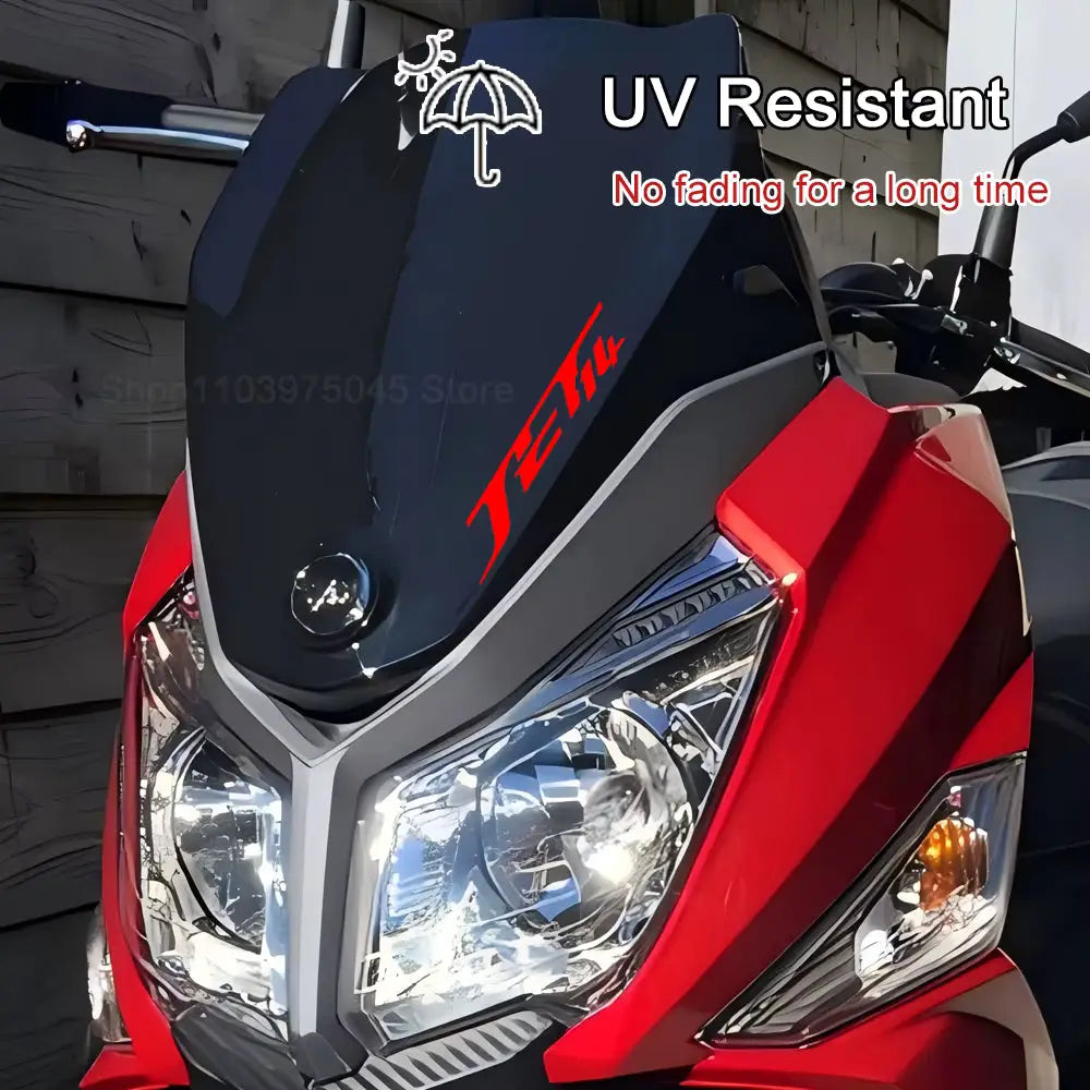 SYM Jet 14 Sticker Seti | Grenaj ve Kuyruk Logosu (2016-2025) - Sticker Master