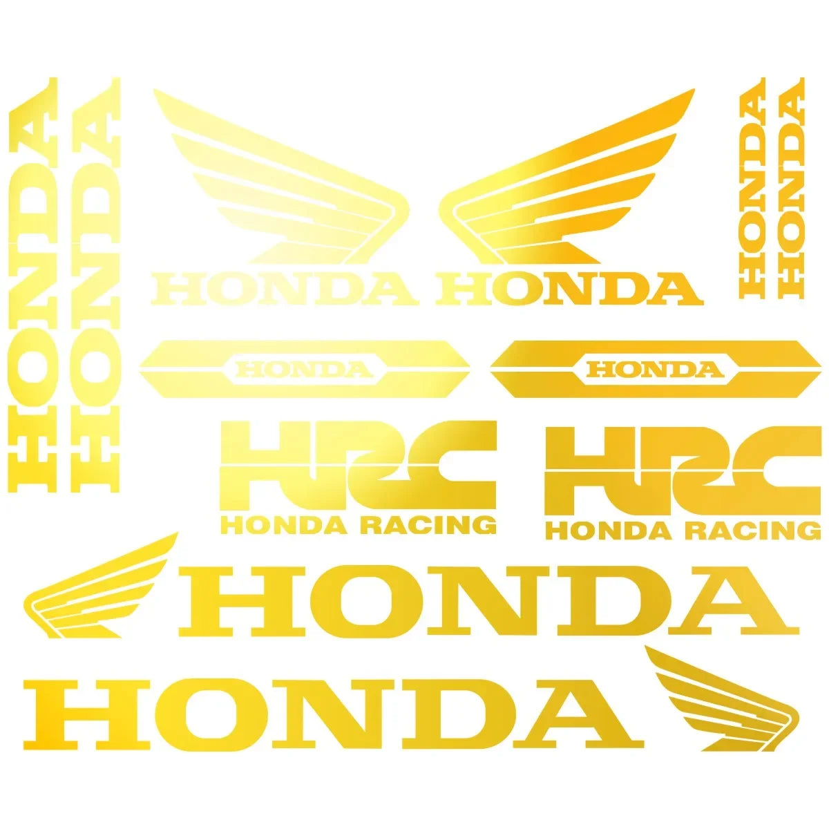Sticker Master Honda CBR HRC Logo Sticker Seti – Kask, Tank, Motor İçin Vinil Etiket Takımı