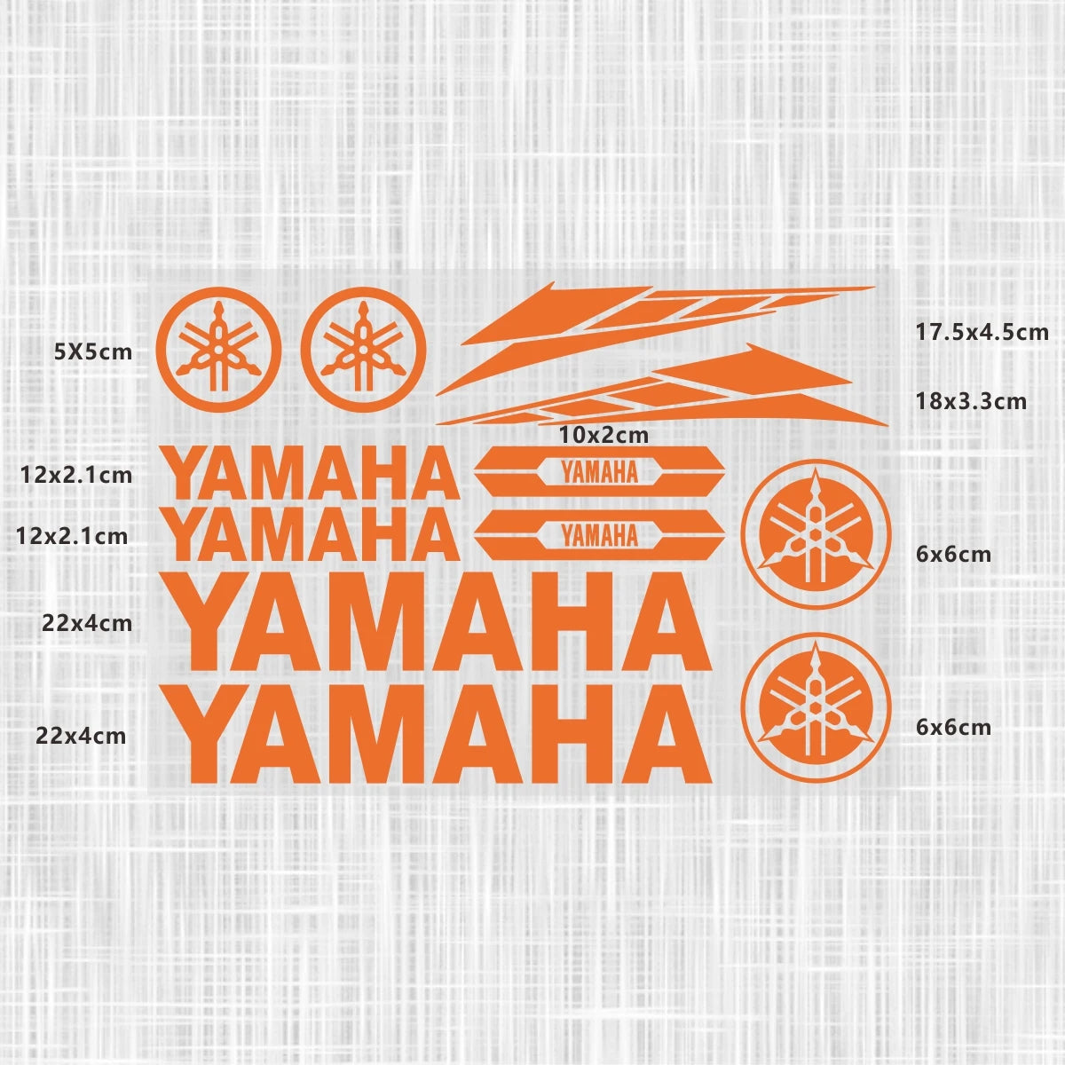 Sticker Master Yamaha Motosiklet ve Kask için Komple Vinil Sticker Seti