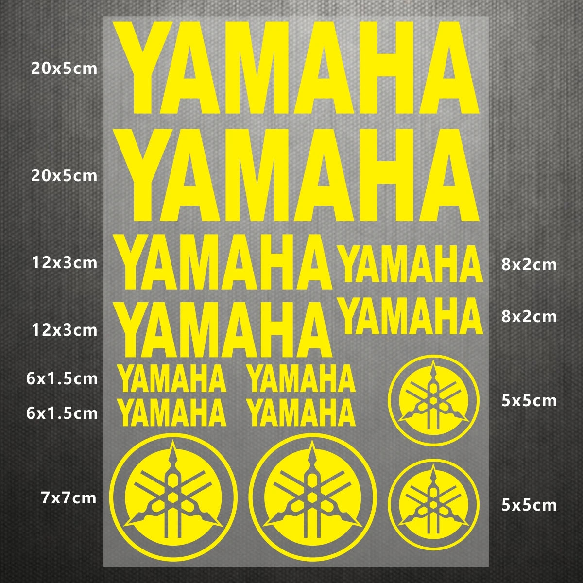 Sticker Master Yamaha Motosiklet ve Kask için Komple Vinil Sticker Seti