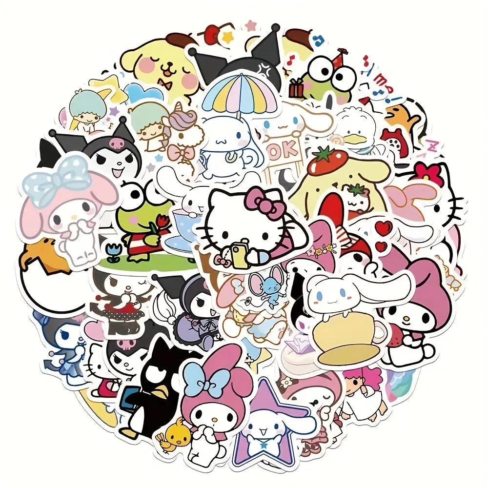 Hello Kitty Kuromi Melody Stil Sticker Seti | Sticker Master - Sticker Master