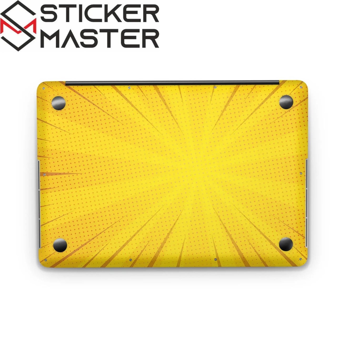 Sticker Master Yellow Comic Evrensel Sticker Dizüstü Bilgisayar Vinil Sticker Decal 12" 13" 13.3" 14" 15" 15.4" 15.6 inç Dizüstü Bilgisayar Çıkartma Koruyucu Macbook Asus Acer Hp Lenovo Huawei Dell İçin - Sticker Master