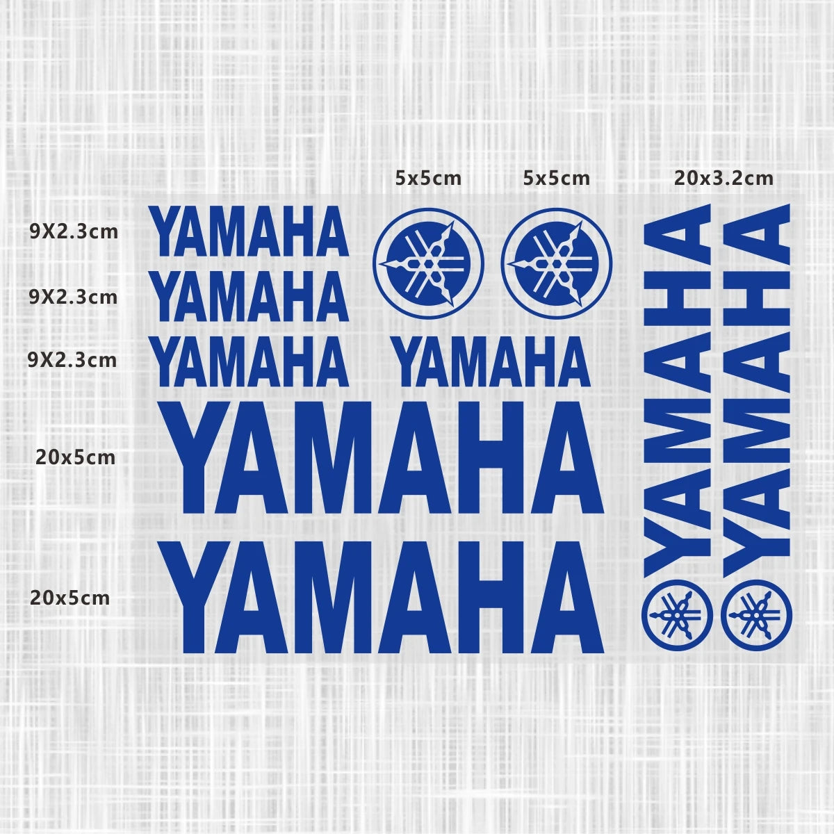 Sticker Master Yamaha Motosiklet ve Kask için Komple Vinil Sticker Seti