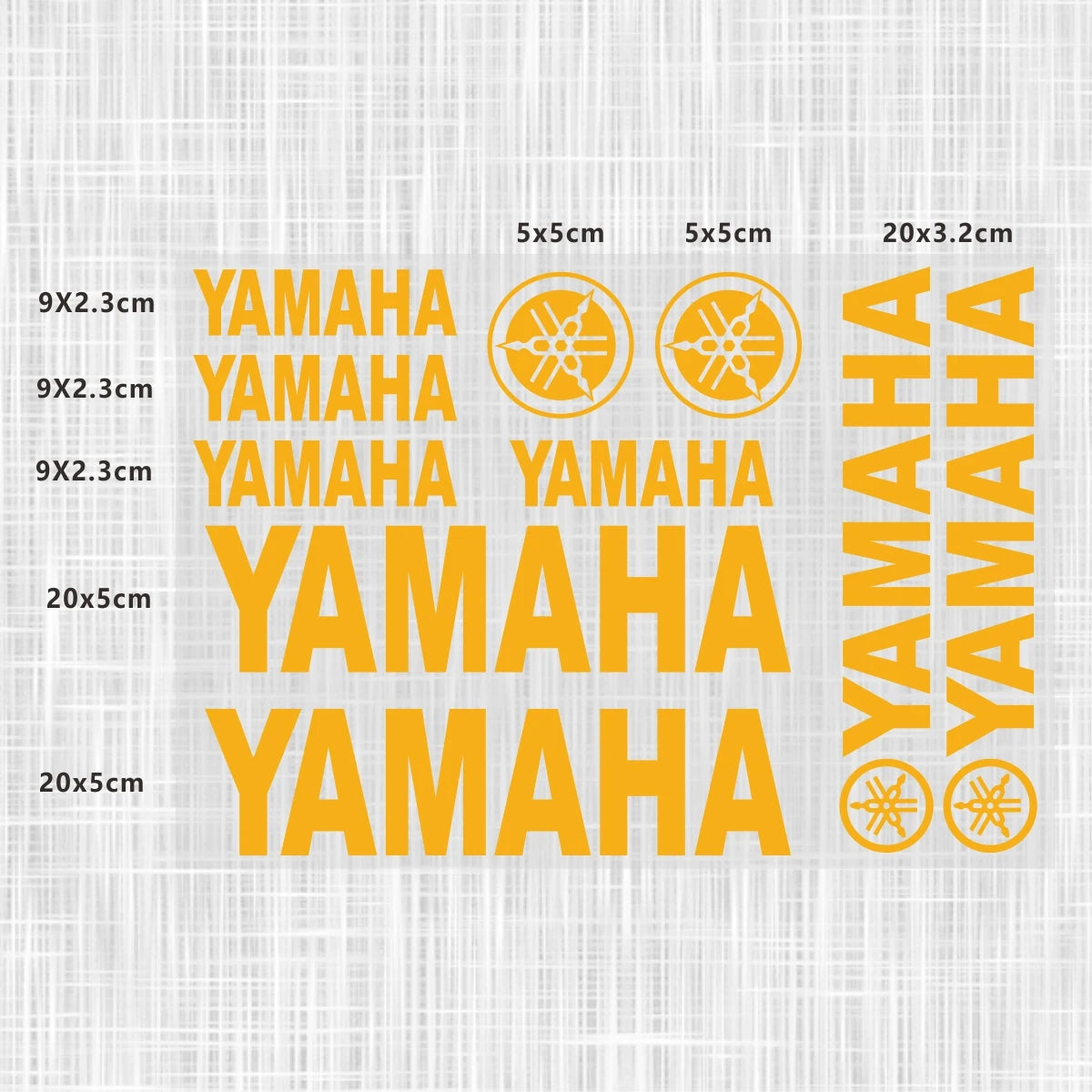 Sticker Master Yamaha Motosiklet ve Kask için Komple Vinil Sticker Seti