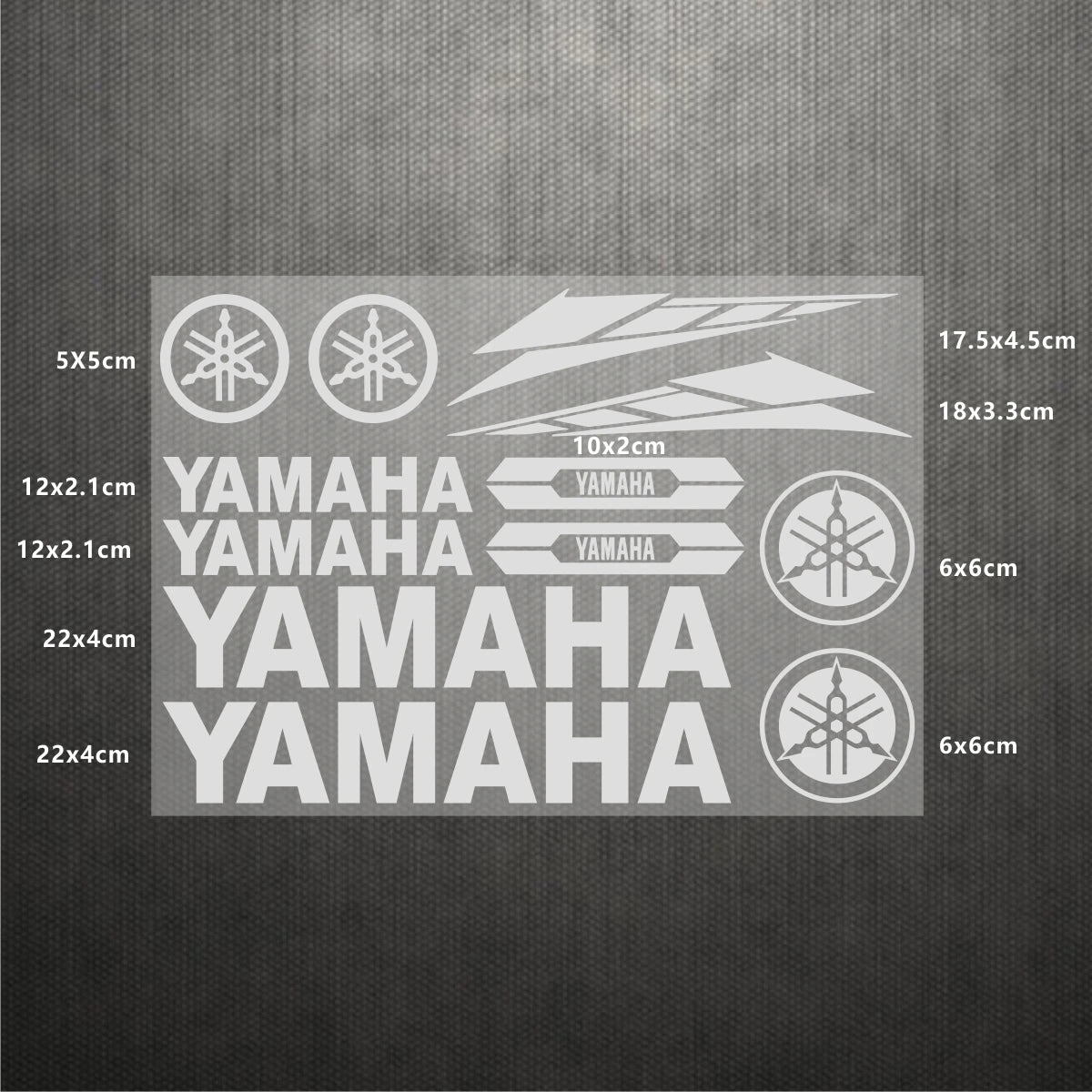 Sticker Master Yamaha Motosiklet ve Kask için Komple Vinil Sticker Seti