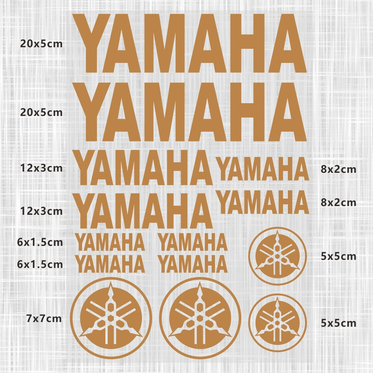 Sticker Master Yamaha Motosiklet ve Kask için Komple Vinil Sticker Seti