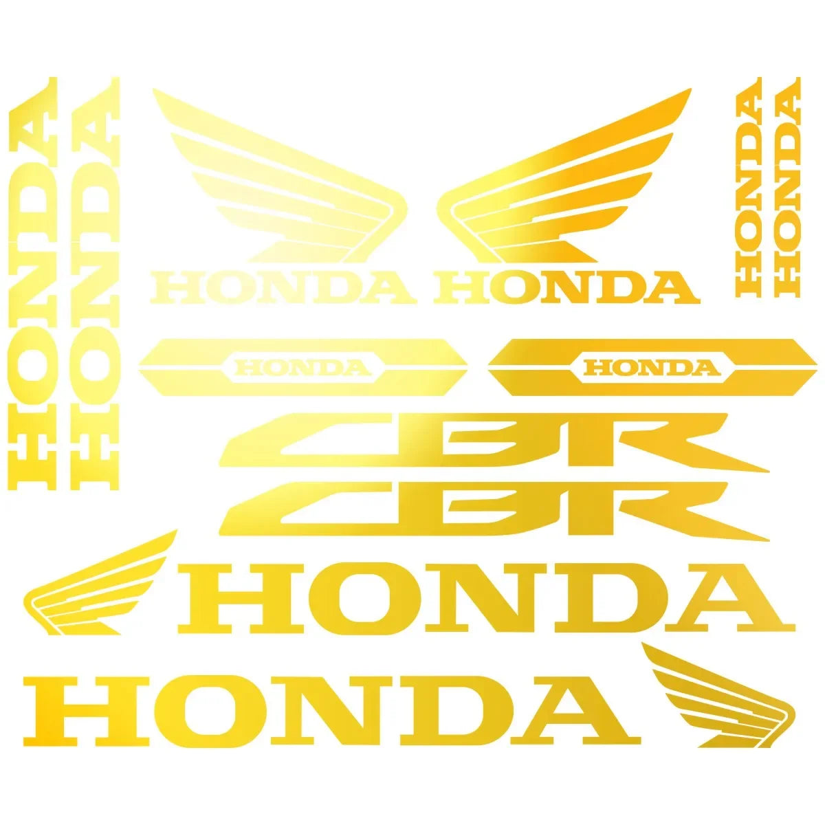 Sticker Master Honda CBR HRC Logo Sticker Seti – Kask, Tank, Motor İçin Vinil Etiket Takımı