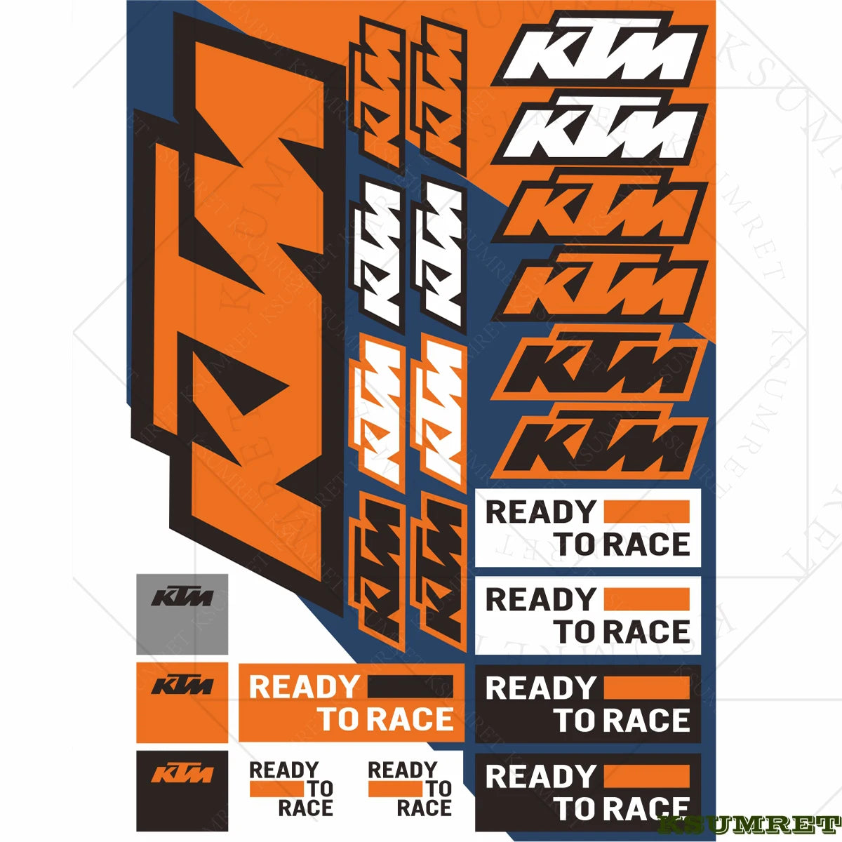 Sticker Master Ktm Sticker Set Motor Oto Araç Çıkartma Etiket