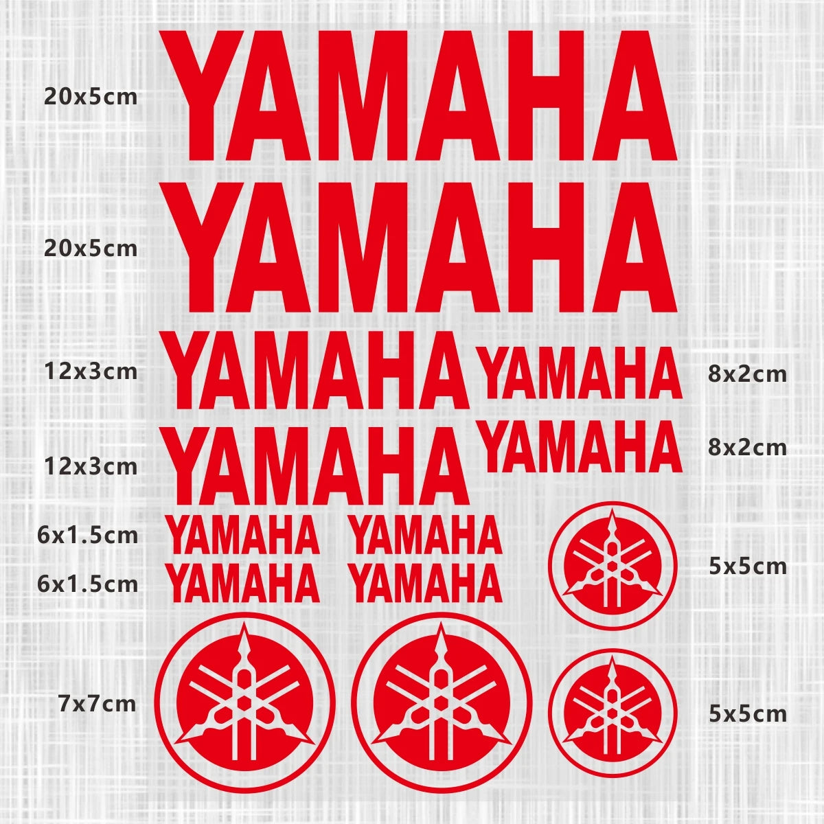 Sticker Master Yamaha Motosiklet ve Kask için Komple Vinil Sticker Seti