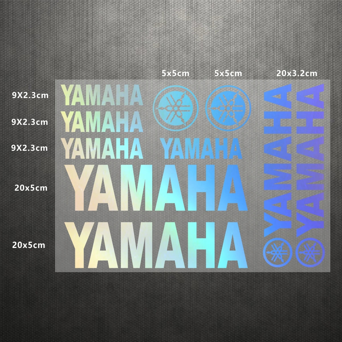 Sticker Master Yamaha Motosiklet ve Kask için Komple Vinil Sticker Seti