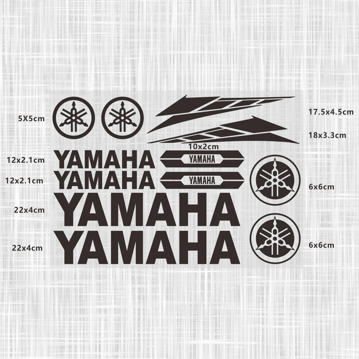Sticker Master Yamaha Motosiklet ve Kask için Komple Vinil Sticker Seti