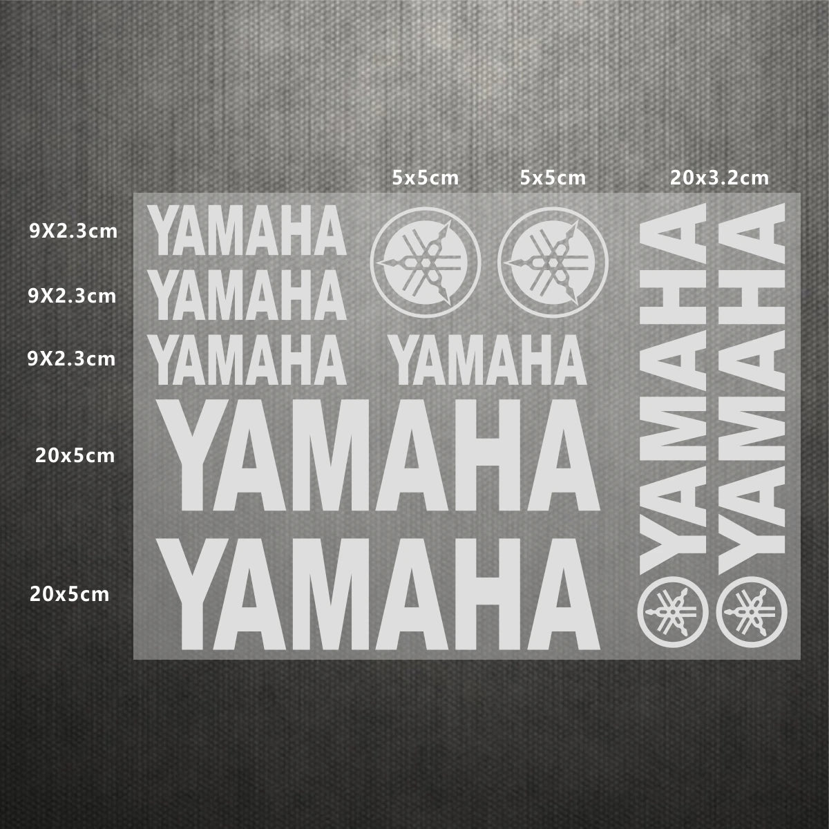 Sticker Master Yamaha Motosiklet ve Kask için Komple Vinil Sticker Seti