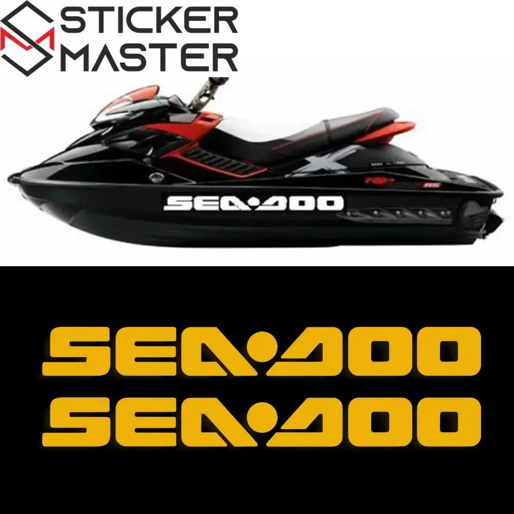 Sticker Master Sea-Doo Logo Sticker Seti Çıkartma Etiket - Sticker Master