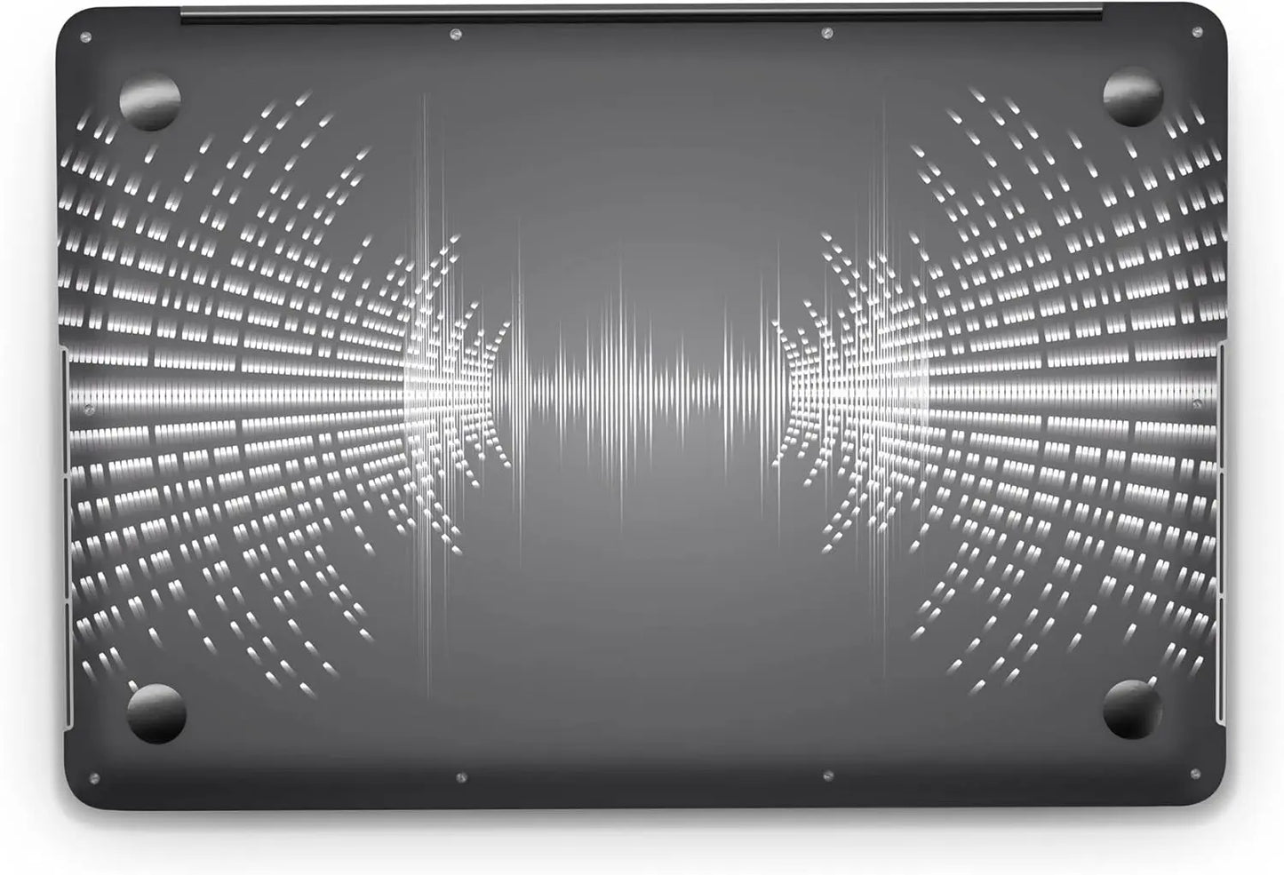 Sticker Master Sound Waves Evrensel Sticker Dizüstü Bilgisayar Vinil Sticker Decal 12" 13" 13.3" 14" 15" 15.4" 15.6 inç Dizüstü Bilgisayar Çıkartma Koruyucu Macbook Asus Acer Hp Lenovo Huawei Dell İçin - Sticker Master