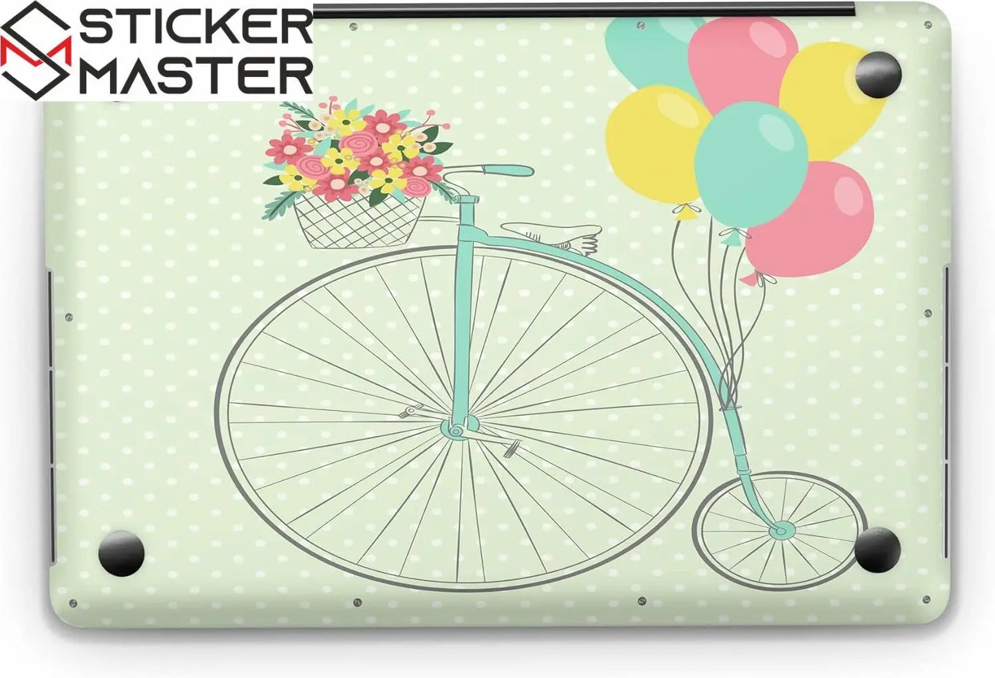 Sticker Master Unicycle And Balloons Evrensel Sticker Dizüstü Bilgisayar Vinil Sticker Decal 12" 13" 13.3" 14" 15" 15.4" 15.6 inç Dizüstü Bilgisayar Çıkartma Koruyucu Macbook Asus Acer Hp Lenovo Huawei Dell İçin - Sticker Master