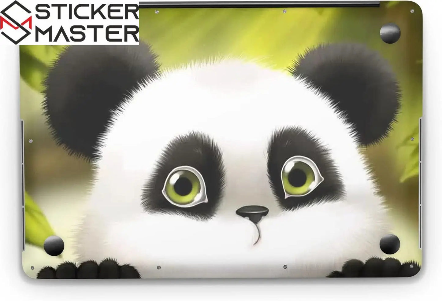 Sticker Master Panda Evrensel Sticker Dizüstü Bilgisayar Vinil Sticker Decal 12" 13" 13.3" 14" 15" 15.4" 15.6 inç Dizüstü Bilgisayar Çıkartma Koruyucu Macbook Asus Acer Hp Lenovo Huawei Dell İçin - Sticker Master