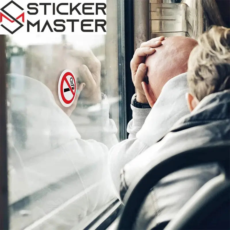 Sigara İçilmez İkaz Etiketi (4'lü Paket)|Sticker Master - Sticker Master