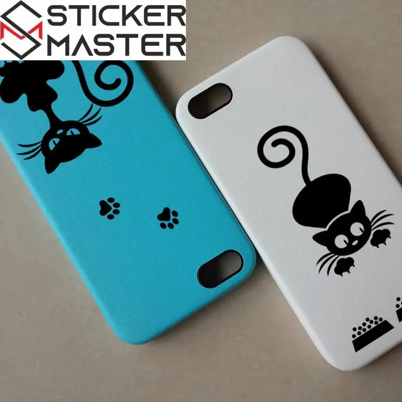 Siyah Kedi Priz Sticker Seti | Elektrik Anahtarı Dekoru Sticker Master