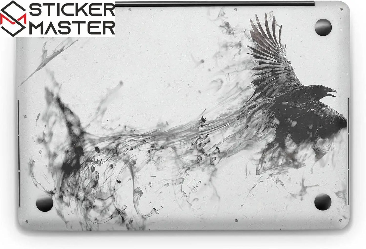 Sticker Master Black Eagle Evrensel Sticker Dizüstü Bilgisayar Vinil Sticker Decal 12" 13" 13.3" 14" 15" 15.4" 15.6 inç Dizüstü Bilgisayar Çıkartma Koruyucu Macbook Asus Acer Hp Lenovo Huawei Dell İçin - Sticker Master