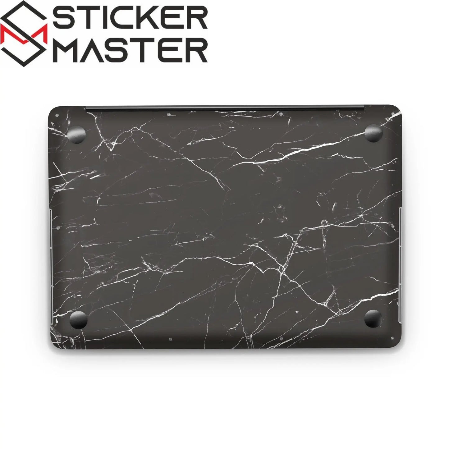 Sticker Master Black Marble 1 Evrensel Sticker Dizüstü Bilgisayar Vinil Sticker Decal 12" 13" 13.3" 14" 15" 15.4" 15.6 inç Dizüstü Bilgisayar Çıkartma Koruyucu Macbook Asus Acer Hp Lenovo Huawei Dell İçin - Sticker Master