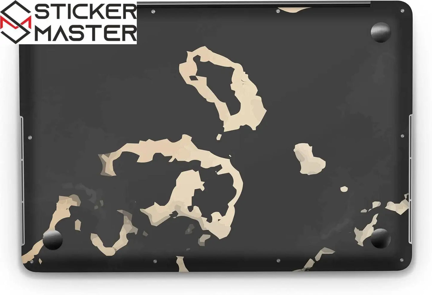 Sticker Master Black Gray Marble Evrensel Sticker Dizüstü Bilgisayar Vinil Sticker Decal 12" 13" 13.3" 14" 15" 15.4" 15.6 inç Dizüstü Bilgisayar Çıkartma Koruyucu Macbook Asus Acer Hp Lenovo Huawei Dell İçin - Sticker Master