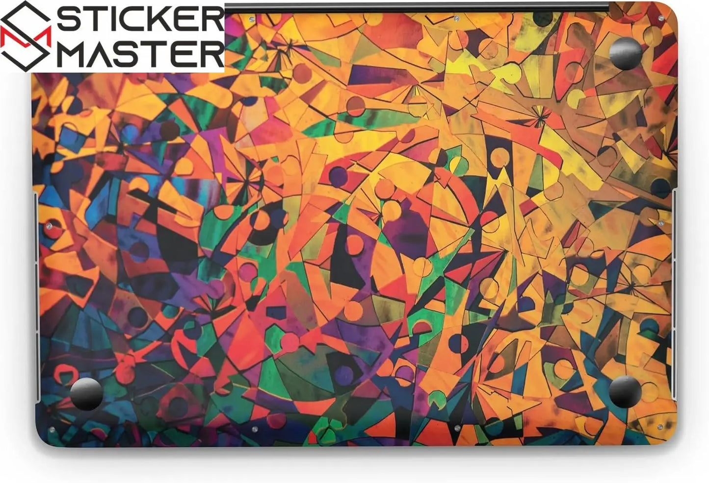 Sticker Master Abstract Artistic Evrensel Sticker Dizüstü Bilgisayar Vinil Sticker Decal 12" 13" 13.3" 14" 15" 15.4" 15.6 inç Dizüstü Bilgisayar Çıkartma Koruyucu Macbook Asus Acer Hp Lenovo Huawei Dell İçin - Sticker Master
