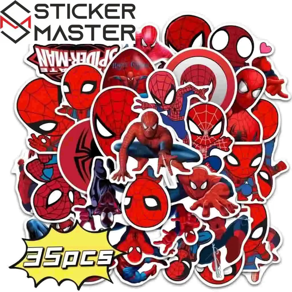 Spiderman Sticker Seti | Marvel Süper Kahraman Çıkartmaları - Sticker Master