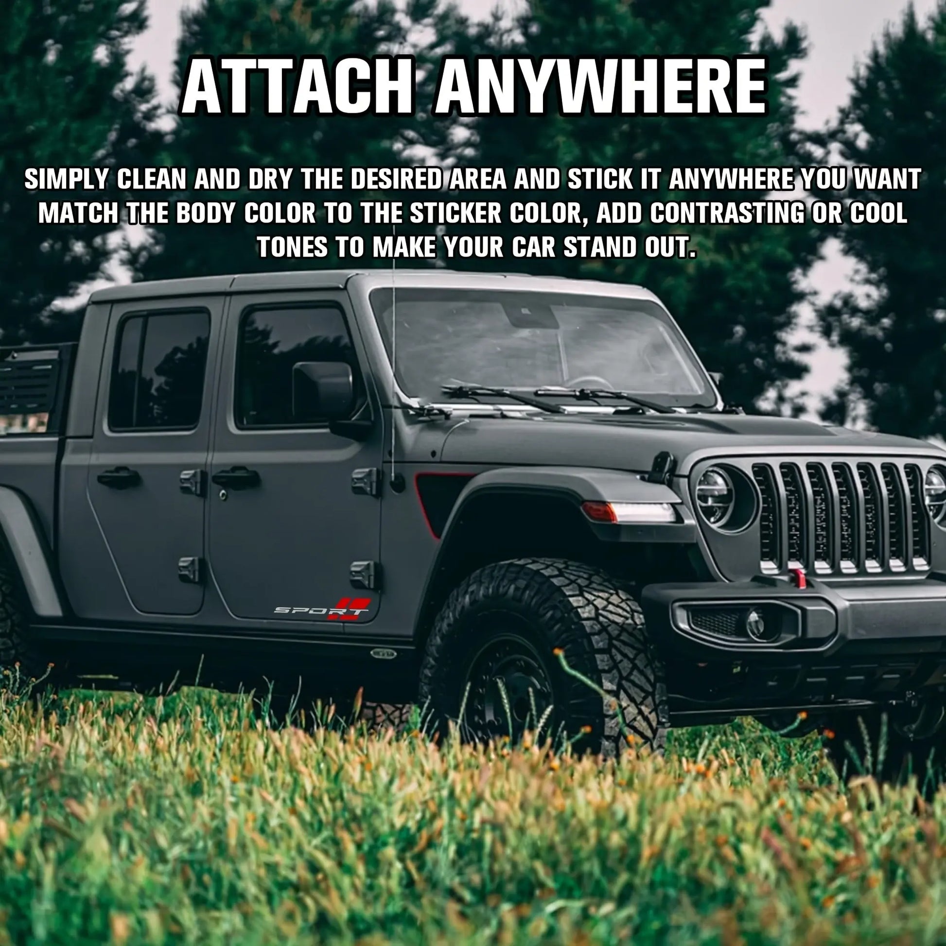 Sport Araba Sticker 2li Set 40.6cm Su Geçirmez | Sticker Master Sticker Master