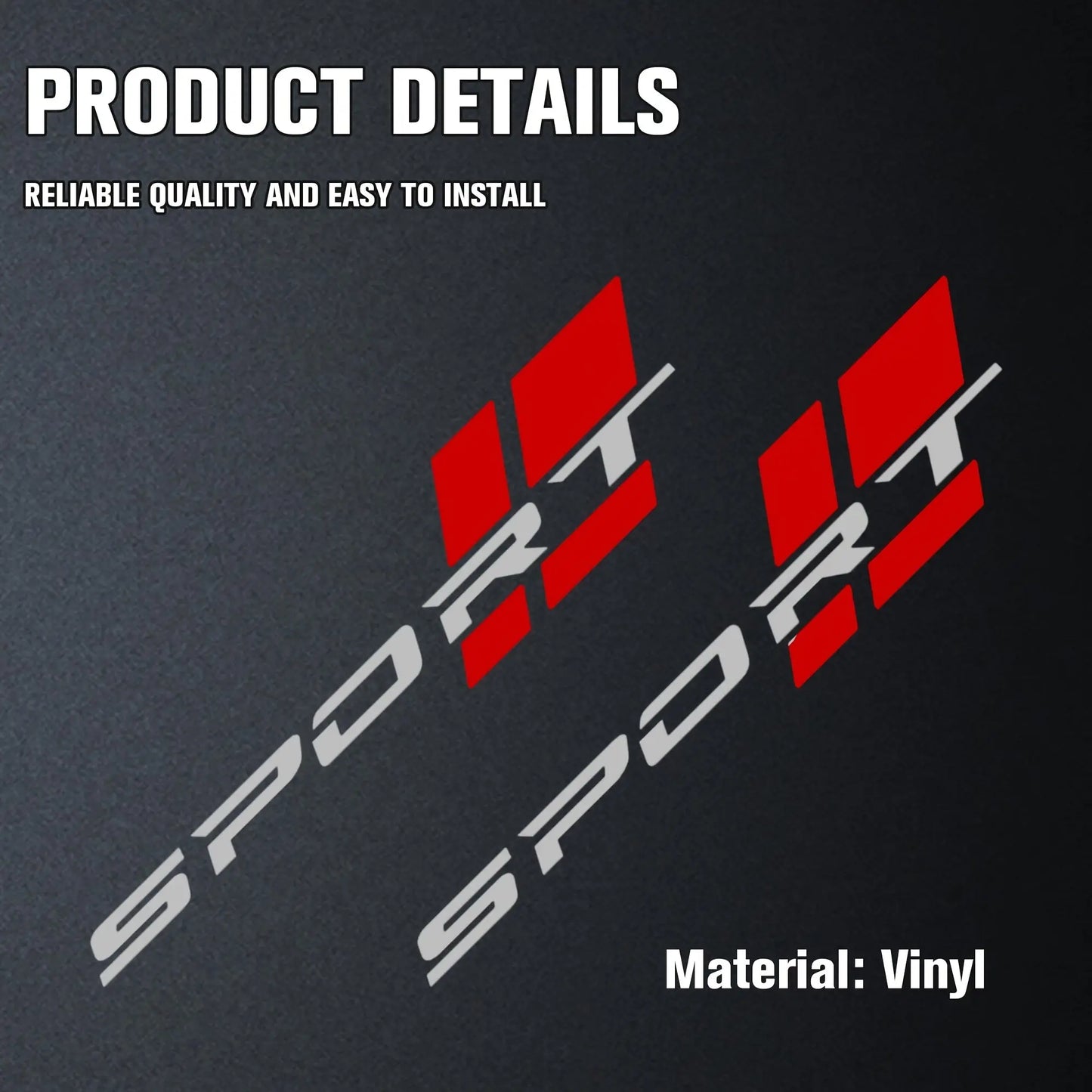 Sport Araba Sticker 2li Set 40.6cm Su Geçirmez | Sticker Master Sticker Master