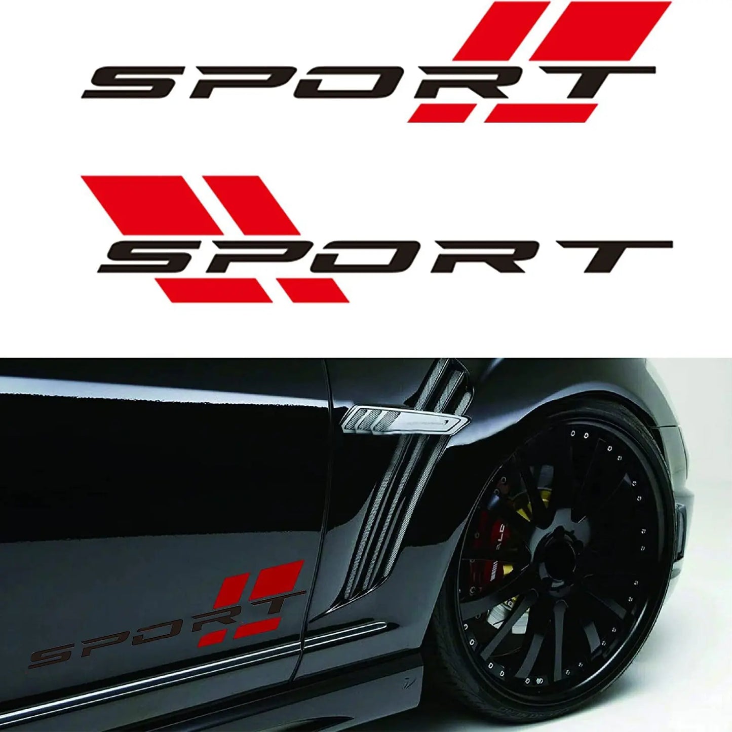 Sport Araba Sticker 2li Set 40.6cm Su Geçirmez | Sticker Master Sticker Master